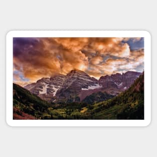 Maroon Bells Sunset Sticker